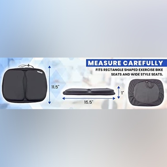 Domain Cycling Exercise Bike Seat Cushion for Recumbent Bike *NEW* - Picture 7 of 7